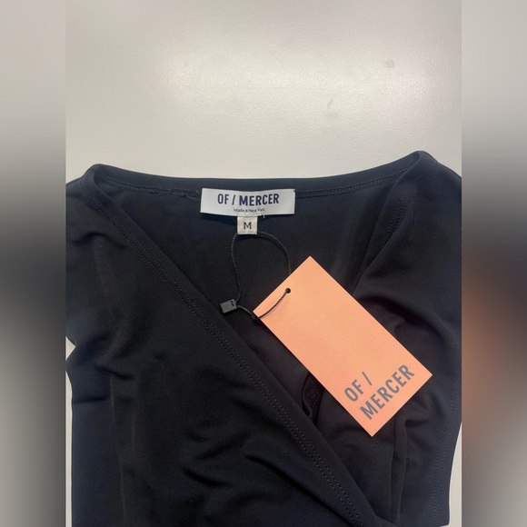 NWT Of Mercer Black Astor Wrap Dress MEDIUM - Picture 7 of 8